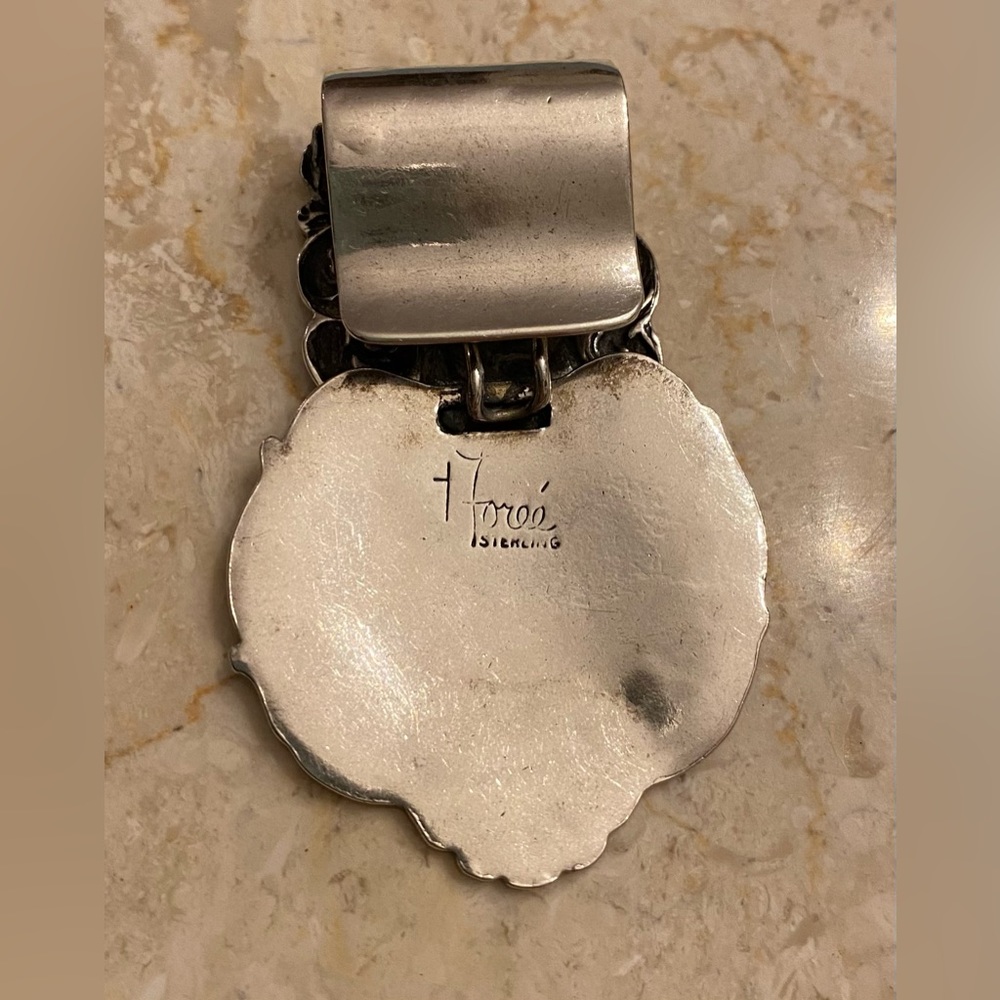 Vintage Sterling Silver Victorian Inspired Pendant by Foree Hunsicker - Picture 7 of 7